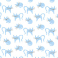 Animal Kingdom - Cat White Yardage