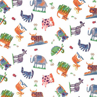 Animal Magic - Animal Play Multi Color Yardage