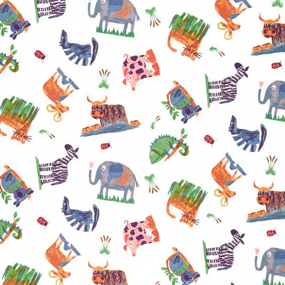 Animal Magic - Animal Play Multi Color Yardage