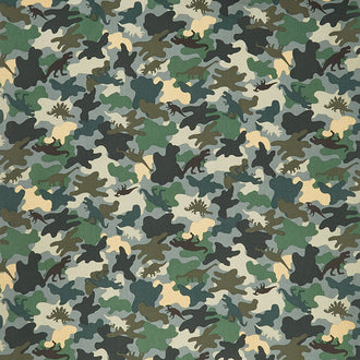 Animals - Camo Dinos Green Yardage