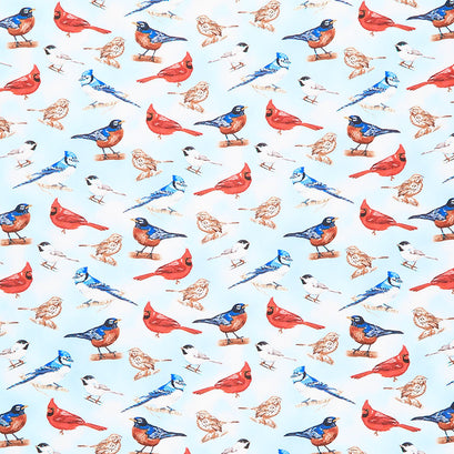 Animals - Realistic Birds Sky Yardage