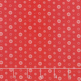 Anna - Buttons Raspberry Yardage
