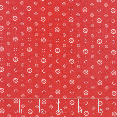 Anna - Buttons Raspberry Yardage