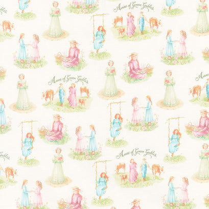 Anne of Green Gables - Scenic Parchment Yardage