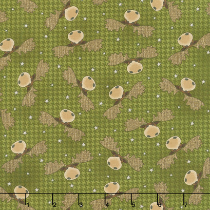 Another Moose Is Loose - Moosehead with Houndstooth Green Yardage