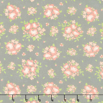 Apricot & Ash - Spring Blooms Ash Yardage