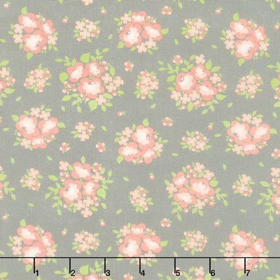 Apricot & Ash - Spring Blooms Ash Yardage