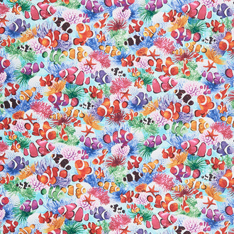 Aquarium - Swimming Clown Fish Multi Yardage