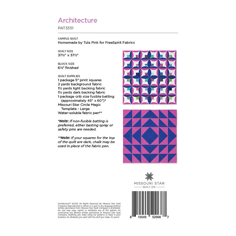 Architecture Quilt Pattern by Missouri Star Alternative View #1