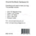 Around the Block Bag Hardware Kit - Nickel