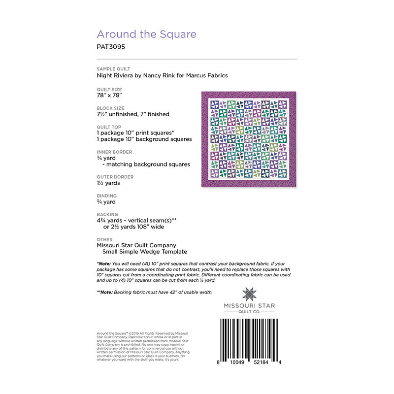 Around the Square Quilt Pattern by Missouri Star Alternative View #1