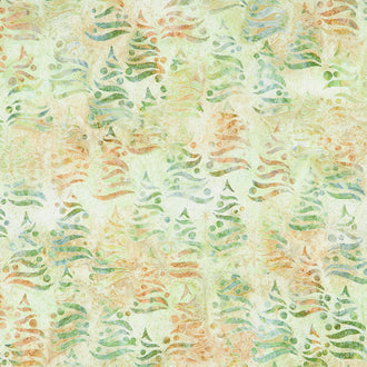 Artisan Batiks Holiday Moments - Trees Leaf Metallic Yardage