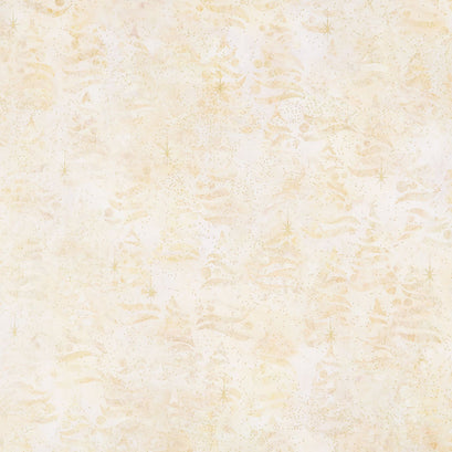 Artisan Batiks Holiday Moments - Trees Natural Metallic Yardage