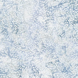 Artisan Batiks Magical Winter - Pinecones Dusty Blue Metallic Yardage
