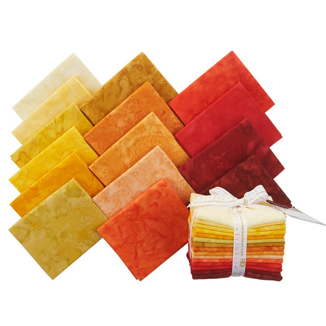 Lunn Studios Robert Kaufman – Rotolo Di Strisce Di Cotone Pretagliate Jelly Roll 2,5″ – Prisma Dyes Lava Flow Batiks