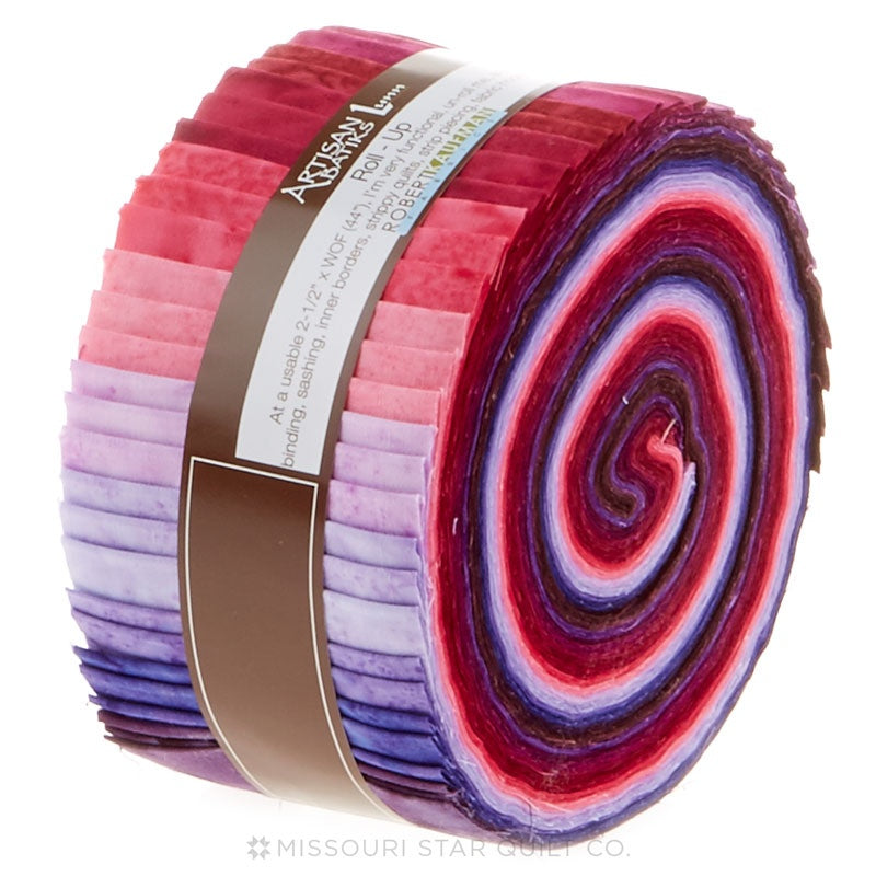 Artisan Batiks Solids - Prisma Dyes Plum Perfect Roll Up