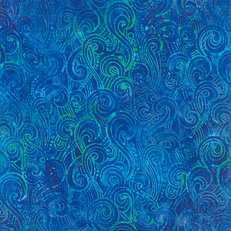 Artisan Batiks - Totally Tropical Waves Marble Riviera Yardage