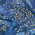 Artisan Batiks - Twilight Snowfall Mottles Trees Indigo Metallic Yardage Alternative View #1
