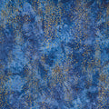 Artisan Batiks - Twilight Snowfall Mottles Trees Indigo Metallic Yardage Primary Image