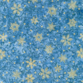 Artisan Batiks - Twilight Snowfall Swirls Snowflakes Evening Metallic Yardage