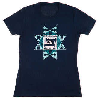 At Home With Misty Navy Icon Logo T-shirt - Small