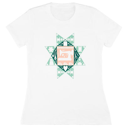 At Home With Misty White Icon Logo T-shirt - 2XL