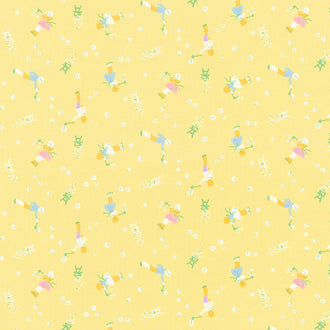 Aunt Grace Simply Charming - Blowing Bubbles Yellow Yardage