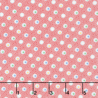 Aunt Grace's Apron - Double Dots Red Yardage