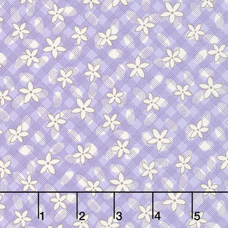 Aunt Grace's Apron - Lazy Daisy Lilac Yardage