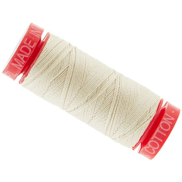 AURIfil 12 WT Cotton Small Spool Thread Ecru Primary Image