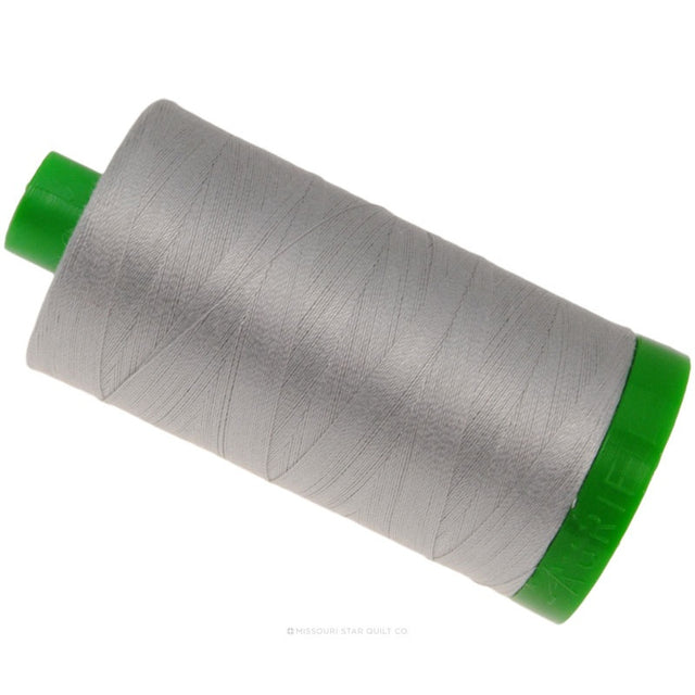 Aurifil 40 WT Cotton Mako Large Spool Thread Aluminum