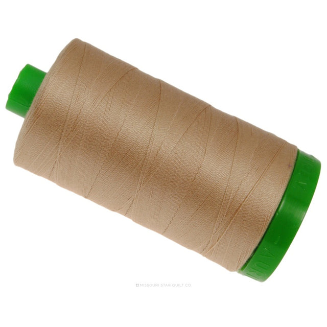 Aurifil 40 WT Cotton Mako Large Spool Thread Beige