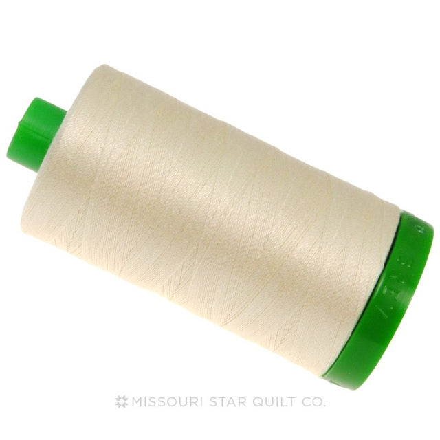 Aurifil 40 WT Cotton Mako Large Spool Thread Chalk