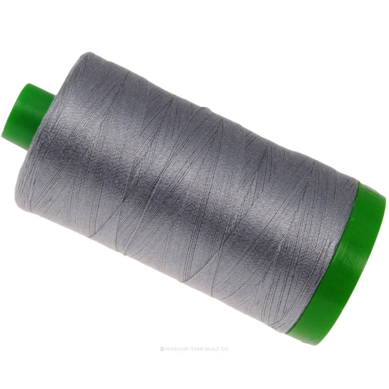 Aurifil 40 WT Cotton Mako Large Spool Thread Grey