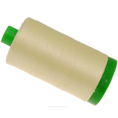 Aurifil 40 WT Cotton Mako Large Spool Thread Light Lemon