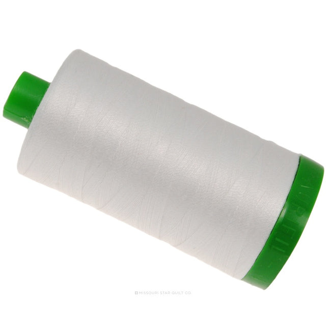Aurifil 40 WT Cotton Mako Large Spool Thread Natural White