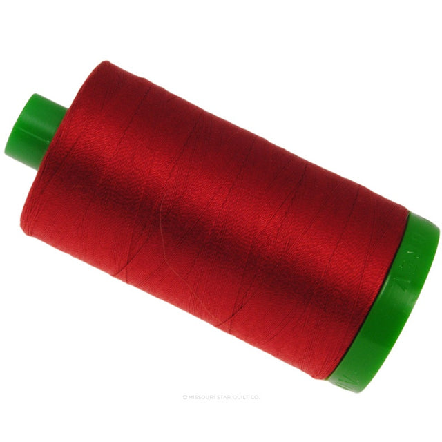Aurifil 40 WT Cotton Mako Large Spool Thread Red