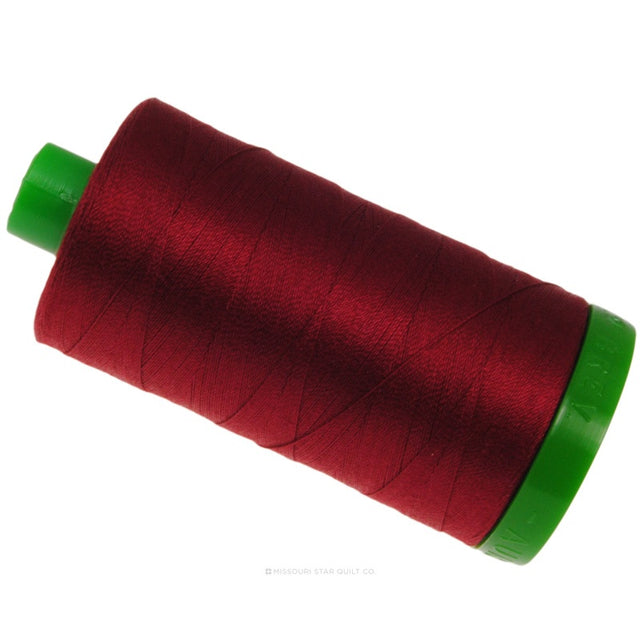 Aurifil 40 WT Cotton Mako Large Spool Thread Red Wine