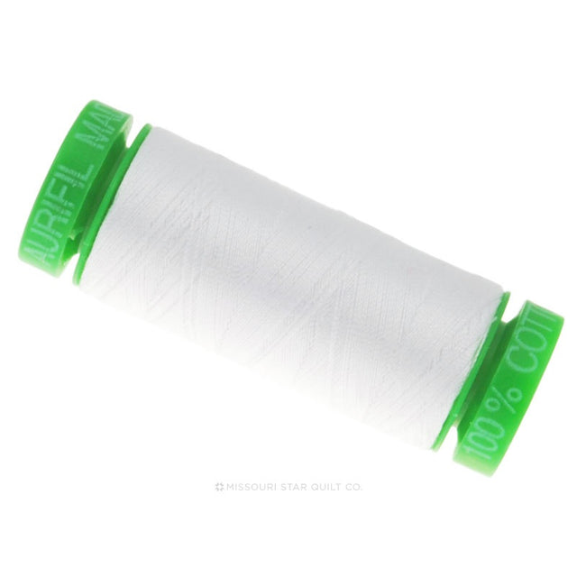 Aurifil 40 WT Cotton Mako Spool Thread White
