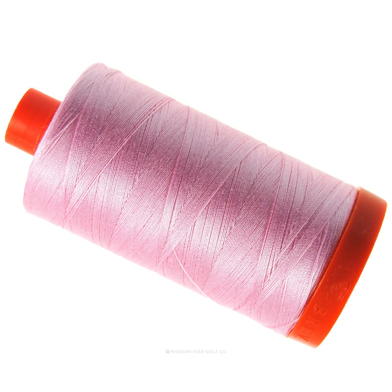 Aurifil 50 WT Cotton Mako Large Spool Thread Baby Pink