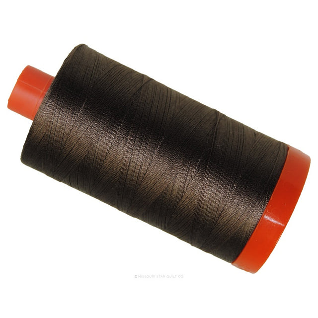 Aurifil 50 WT Cotton Mako Large Spool Thread Bark