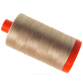 Aurifil 50 WT Cotton Mako Large Spool Thread Beige