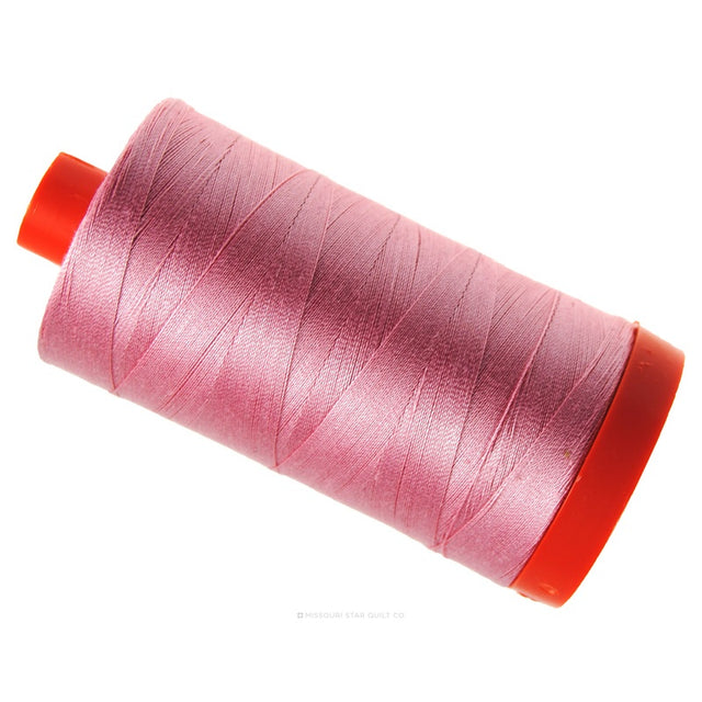 Aurifil 50 WT Cotton Mako Large Spool Thread Bright Pink