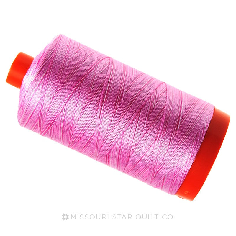 Aurifil 50 WT Cotton Mako Variegated Large Spool Thread - Bubblegum