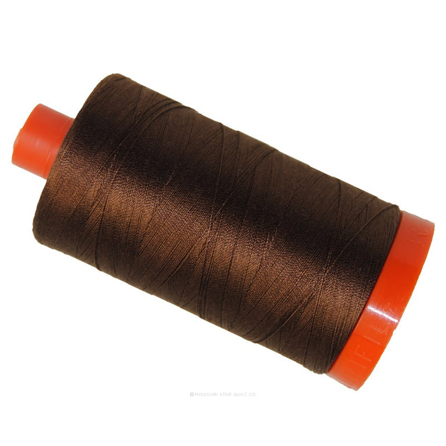 Aurifil 50 WT Cotton Mako Large Spool Thread Chocolate