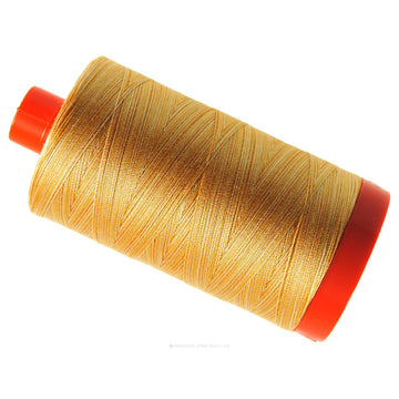 Aurifil 50 WT Cotton Mako Variegated Large Spool Thread - Creme Brule
