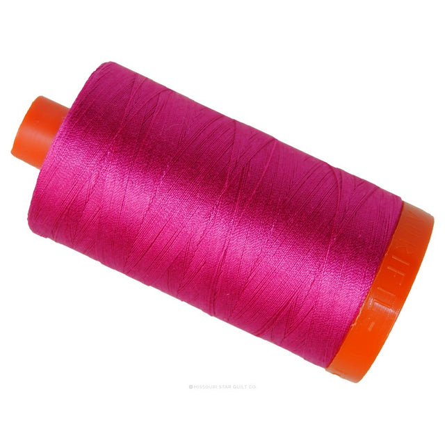 Aurifil 50 WT Cotton Mako Large Spool Thread Fuchsia