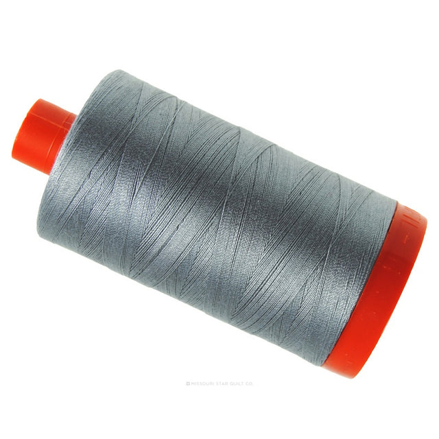 Aurifil 50 WT Cotton Mako Large Spool Thread Grey