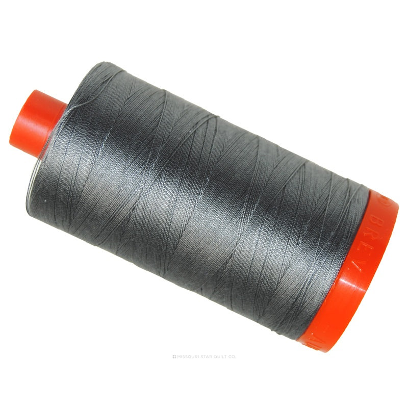 Aurifil 50 WT Cotton Mako Large Spool Thread Grey Smoke
