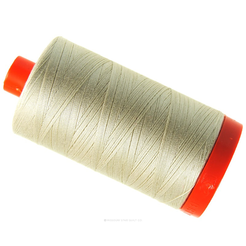 Aurifil 50 WT Cotton Mako Large Spool Thread Light Beige